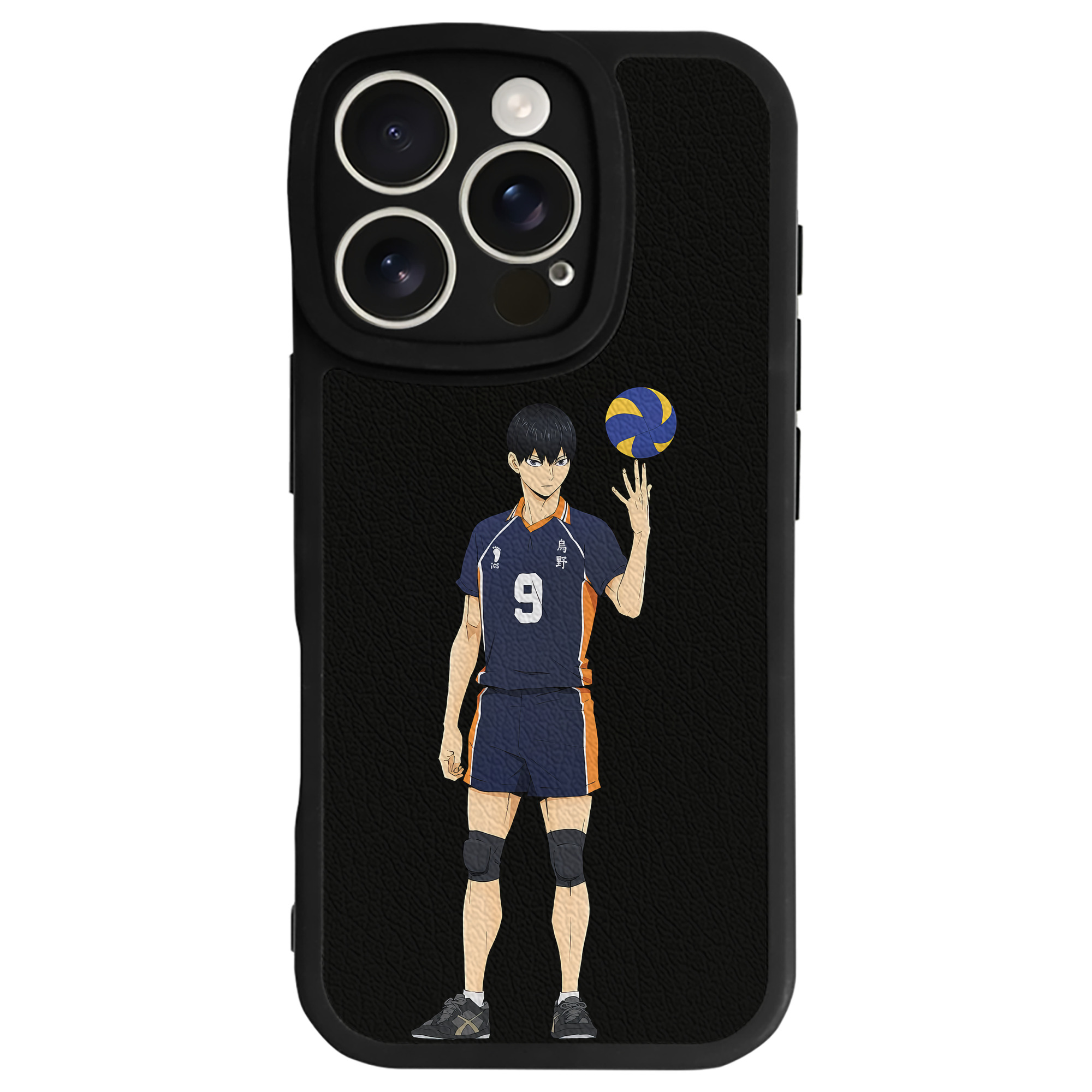 （画像用） ハイキュー!! Haikyu!! 【iPhone 16シリーズ対応】シリコンスマホケース（レザー調） 材質：シリコン